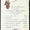 HAUPTMAHLZEIT [held by] HAMBURG-AMERIKA LINIE [at] "SCHNELLDAMPFER ""AUGUSTE VICTORIA""" (SS;)