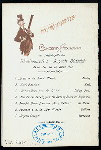 HAUPTMAHLZEIT [held by] HAMBURG-AMERIKA LINIE [at] "SCHNELLDAMPFER ""AUGUSTE VICTORIA""" (SS;)