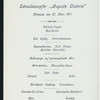 DINNER [held by] HAMBURG-AMERIKA LINIE [at] SS AUGUSTE VICTORIA (SS;)