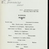 DINNER [held by] NORDDEUTSCHER LLOYD BREMEN [at] SS HOHENZOLLERN (SS;)