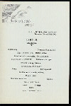 DINNER [held by] NORDDEUTSCHER LLOYD BREMEN [at] SS HOHENZOLLERN (SS;)