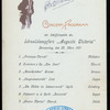 DINNER [held by] HAMBURG-AMERIKA LINIE [at] SS AUGUSTE VICTORIA (SS;)