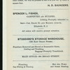 FIFTH ANNUAL BANQUET [held by] CLINTON B.FISK PROHIBITION LEAGUE [at] "ARCANUM HALL,ELIZABETH,NJ" ("OTHER,(MEETING HALL);")