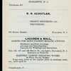 FIFTH ANNUAL BANQUET [held by] CLINTON B.FISK PROHIBITION LEAGUE [at] "ARCANUM HALL,ELIZABETH,NJ" ("OTHER,(MEETING HALL);")