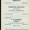 FIFTH ANNUAL BANQUET [held by] CLINTON B.FISK PROHIBITION LEAGUE [at] "ARCANUM HALL,ELIZABETH,NJ" ("OTHER,(MEETING HALL);")