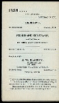 FIFTH ANNUAL BANQUET [held by] CLINTON B.FISK PROHIBITION LEAGUE [at] "ARCANUM HALL,ELIZABETH,NJ" ("OTHER,(MEETING HALL);")