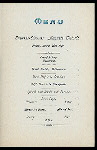 DINNER [held by] HAMBURG-AMERIKA LINIE [at] SS AUGUSTE VICTORIA (SS;)