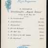 DINNER [held by] HAMBURG-AMERIKA LINIE [at] SS AUGUSTE VICTORIA (SS;)