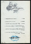 DINNER [held by] NORDDEUTSCHER LLOYD BREMEN [at] SS HOHENZOLLERN (SS;)