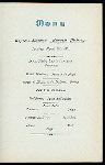 DINNER [held by] HAMBURG-AMERIKA LINIE [at] SS AUGUSTE VICTORIA (SS;)