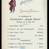 DINNER [held by] HAMBURG-AMERIKA LINIE [at] SS AUGUSTE VICTORIA (SS;)