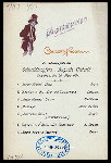 DINNER [held by] HAMBURG-AMERIKA LINIE [at] SS AUGUSTE VICTORIA (SS;)