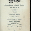 DINNER [held by] HAMBURG-AMERIKA LINIE [at] "SCHNELLDAMPFER ""AUGUSTE VICTORIA""" (SS;)