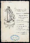 DINNER [held by] HAMBURG-AMERIKA LINIE [at] "SCHNELLDAMPFER ""AUGUSTE VICTORIA""" (SS;)