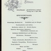 SPEISENFOLGE [held by] NORDDEUTSCHER LLOYD BREMEN [at] "SCHNELLDAMPFER ""HOHENZOLLERN""" (SS;)