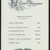 DINNER [held by] NORDDEUTSCHER LLOYD BREMEN [at] SS HOHENZOLLERN (SS;)