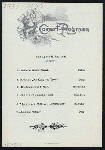 DINNER [held by] NORDDEUTSCHER LLOYD BREMEN [at] SS HOHENZOLLERN (SS;)