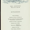MITTAGESSEN - DINNER [held by] NORDDEUTSCHER LLOYD BREMEN [at] "DAMPFER ""BARBAROSSA""" (SS;)