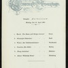 MITTAGESSEN - DINNER [held by] NORDDEUTSCHER LLOYD BREMEN [at] "DAMPFER ""BARBAROSSA""" (SS;)