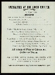 THE GREAT SURPRISE BILL OF FARE [held by] CITY HALL CELLAR [at] "NEW YORK, NY" (REST;)