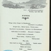 SPEISENFOLGE [held by] NORDDEUTSCHER LLOYD BREMEN [at] "SCHNELLDAMPFER ""HOHENZOLLERN""" (SS;)