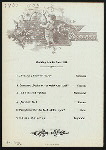 SPEISENFOLGE [held by] NORDDEUTSCHER LLOYD BREMEN [at] "SCHNELLDAMPFER ""HOHENZOLLERN""" (SS;)