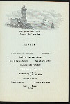 MITTAGESSEN - DINNER [held by] NORDDEUTSCHER LLOYD BREMEN [at] "DAMPFER ""BARBAROSSA""" (SS;)