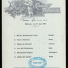 MITTAGESSEN - DINNER [held by] NORDDEUTSCHER LLOYD BREMEN [at] "DAMPFER ""BARBAROSSA""" (SS;)