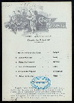 MITTAGESSEN - DINNER [held by] NORDDEUTSCHER LLOYD BREMEN [at] "DAMPFER ""BARBAROSSA""" (SS;)
