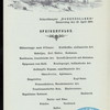 SPEISENFOLGE [held by] NORDDEUTSCHER LLOYD BREMEN [at] "SCHNELLDAMPFER ""HOHENZOLLERN""" (SS;)