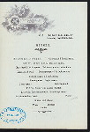 SPEISENFOLGE [held by] NORDDEUTSCHER LLOYD BREMEN [at] "SCHNELLDAMPFER ""HOHENZOLLERN""" (SS;)