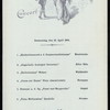 SPEISENFOLGE [held by] NORDDEUTSCHER LLOYD BREMEN [at] "SCHNELLDAMPFER ""HOHENZOLLERN""" (SS;)