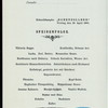 DINNER [held by] NORDDEUTSCHER LLOYD BREMEN [at] SS HOHENZOLLERN (SS;)