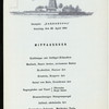 DINNER [held by] NORDDEUTSCHER LLOYD - BREMEN [at] "EN ROUTE S.S."" BARBAROSSA""" (SS)