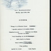 DINNER [held by] NORDDEUTSCHER LLOYD - BREMEN [at] "EN ROUTE S.S.""BARBAROSSA""" (SS)