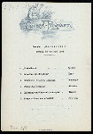 DINNER [held by] NORDDEUTSCHER LLOYD - BREMEN [at] "EN ROUTE S.S.""BARBAROSSA""" (SS)