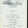 DINNER [held by] NORDDEUTSCHER LLOYD - BREMEN [at] EN ROUTE - S.S.BARBAROSSA (SS)