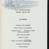 DINNER [held by] NORDDEUTSCHER LLOYD BREMEN [at] SS BARBAROSSA (SS;)