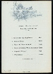 DINNER [held by] NORDDEUTSCHER LLOYD BREMEN [at] SS BARBAROSSA (SS;)