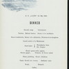 DINNER [held by] NORDDEUTSCHER LLOYD  BREMEN [at] EN ROUTE ABOARD DAMPFER LAHN (SS;)