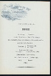 DINNER [held by] NORDDEUTSCHER LLOYD  BREMEN [at] EN ROUTE ABOARD DAMPFER LAHN (SS;)