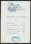DINNER [held by] NORDDEUTSCHER LLOYD  BREMEN [at] EN ROUTE ABOARD DAMPFER LAHN (SS;)