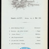 DINNER [held by] NORDDEUTSCHER LLOYD  BREMEN [at] EN ROUTE ABOARD DAMPFER LAHN (SS;)
