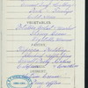 DINNER [held by] OCEANIC STEAMSHIP COMPANY [at] VENTURA - SECOND CABIN (SS;)