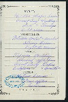 DINNER [held by] OCEANIC STEAMSHIP COMPANY [at] VENTURA - SECOND CABIN (SS;)