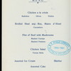 TWENTY-FIFTH ANNIVERSARY BANQUET [held by] ROGER WILLIAMS LODGE NO. 23 A.F. & A.M. [at] "CENTREDALE, RI" (REST(?);)