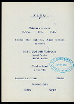 TWENTY-FIFTH ANNIVERSARY BANQUET [held by] ROGER WILLIAMS LODGE NO. 23 A.F. & A.M. [at] "CENTREDALE, RI" (REST(?);)