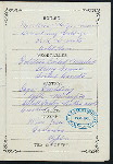DINNER [held by] OCEANIC STEAMSHIP CO. [at] EN ROUTE ABOARD VENTURA (SS;)