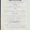 DINNER [held by] OCEANIC STEAMSHIP CO. [at] EN ROUTE ABOARD VENTURA (SS;)
