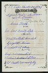 DINNER [held by] OCEANIC STEAMSHIP CO. - VENTURA [at] EN ROUTE (SS)
